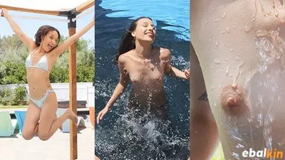 Качество HD, Молодые Юные, Новинки 2023, Lola Rose, Tiny4K, В бассейне, Маленькие сиськи, Худые,