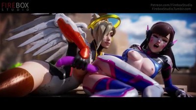 Игры, Мультики 3д, Овервотч, Мультики, D.va, Ангел,